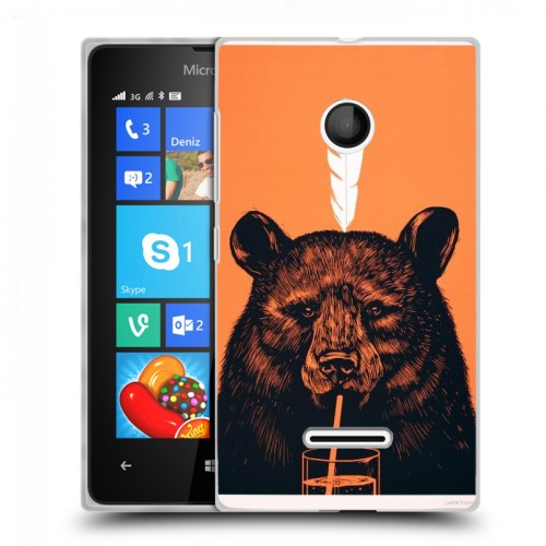 Дизайнерский пластиковый чехол для Microsoft Lumia 435 Медведи