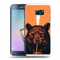 Дизайнерский пластиковый чехол для Samsung Galaxy S6 Edge Медведи