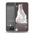 Дизайнерский пластиковый чехол для HTC Desire 530 Медведи
