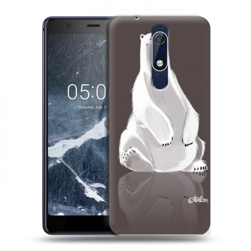 Дизайнерский пластиковый чехол для Nokia 5.1 Медведи