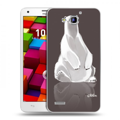 Дизайнерский пластиковый чехол для Huawei Honor 3x Медведи