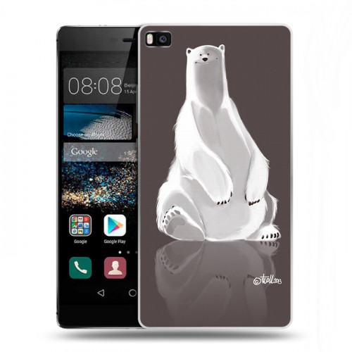 Дизайнерский пластиковый чехол для Huawei P8 Медведи