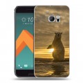 Дизайнерский пластиковый чехол для HTC 10 Медведи