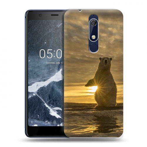 Дизайнерский пластиковый чехол для Nokia 5.1 Медведи