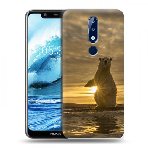 Дизайнерский силиконовый чехол для Nokia 5.1 Plus Медведи