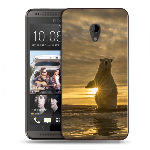 Дизайнерский пластиковый чехол для HTC Desire 700 Медведи