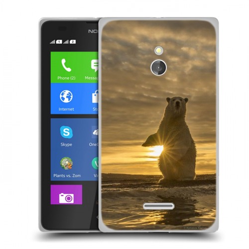 Дизайнерский силиконовый чехол для Nokia XL Медведи