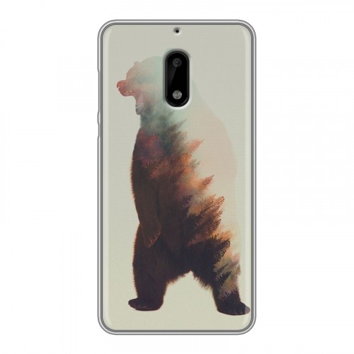 Дизайнерский пластиковый чехол для Nokia 6 Медведи