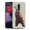 Дизайнерский пластиковый чехол для OnePlus 6 Медведи