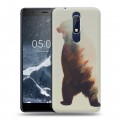 Дизайнерский пластиковый чехол для Nokia 5.1 Медведи