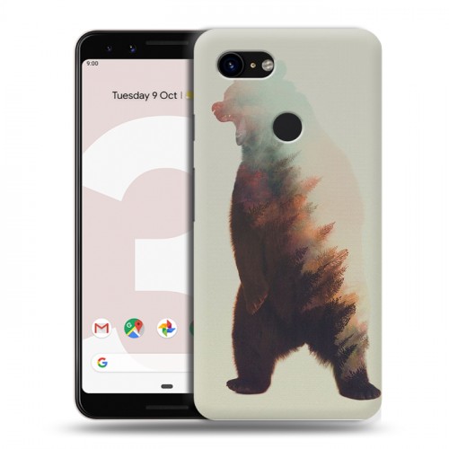 Дизайнерский пластиковый чехол для Google Pixel 3 Медведи