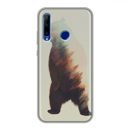 Дизайнерский силиконовый чехол для Huawei Honor 10i Медведи
