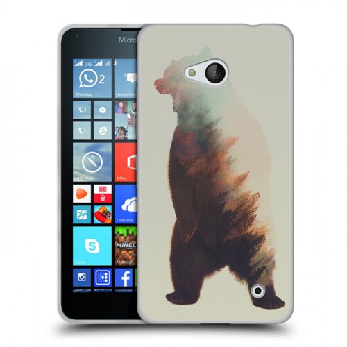 Дизайнерский пластиковый чехол для Microsoft Lumia 640 Медведи