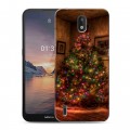 Дизайнерский силиконовый чехол для Nokia 1.3 Новогодняя елка