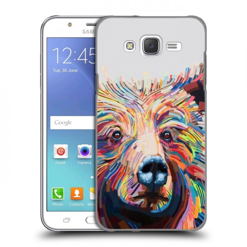 Дизайнерский пластиковый чехол для Samsung Galaxy J5 Медведи