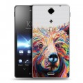 Дизайнерский пластиковый чехол для Sony Xperia TX Медведи