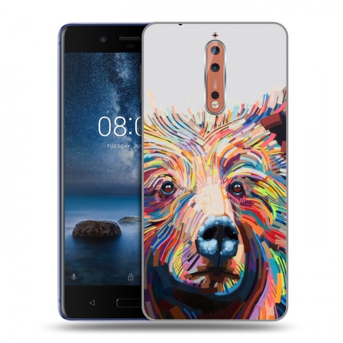 Дизайнерский пластиковый чехол для Nokia 8 Медведи