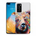 Дизайнерский силиконовый с усиленными углами чехол для Huawei P40 Медведи