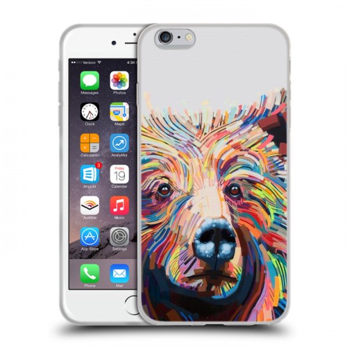 Дизайнерский силиконовый чехол для Iphone 6 Plus/6s Plus Медведи