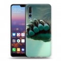 Дизайнерский силиконовый с усиленными углами чехол для Huawei P20 Pro Медведи