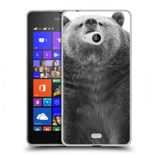 Дизайнерский пластиковый чехол для Microsoft Lumia 540 Медведи