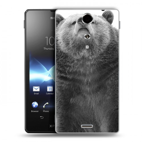 Дизайнерский пластиковый чехол для Sony Xperia TX Медведи