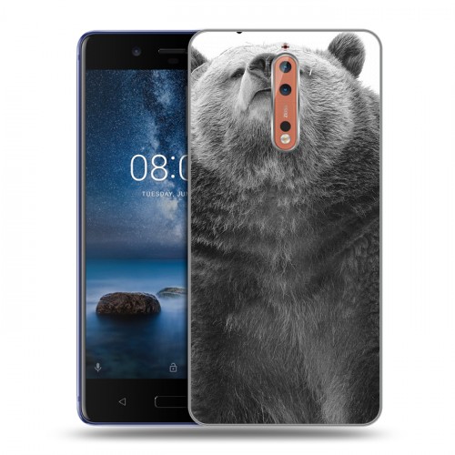 Дизайнерский пластиковый чехол для Nokia 8 Медведи