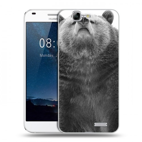 Дизайнерский пластиковый чехол для Huawei Ascend G7 Медведи