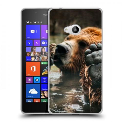 Дизайнерский пластиковый чехол для Microsoft Lumia 540 Медведи