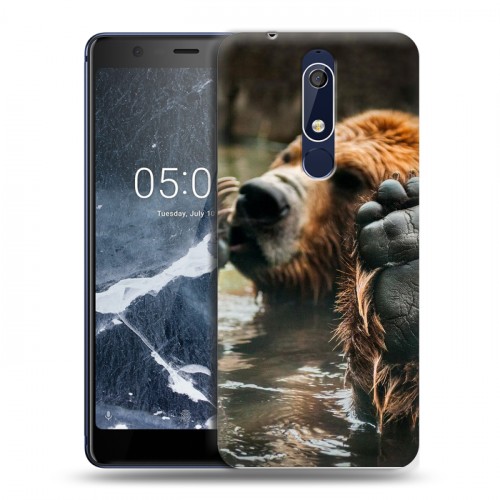 Дизайнерский пластиковый чехол для Nokia 5.1 Медведи