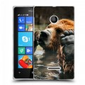 Дизайнерский пластиковый чехол для Microsoft Lumia 435 Медведи