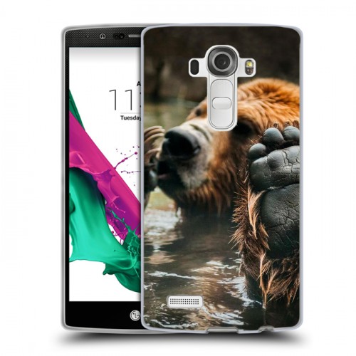 Дизайнерский пластиковый чехол для LG G4 Медведи