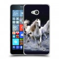 Дизайнерский пластиковый чехол для Microsoft Lumia 640 Лошади