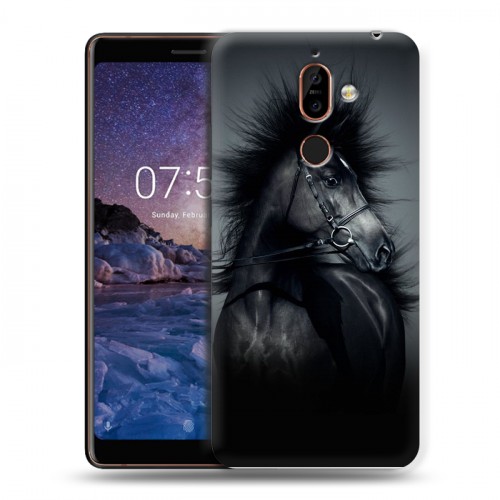 Дизайнерский пластиковый чехол для Nokia 7 Plus Лошади