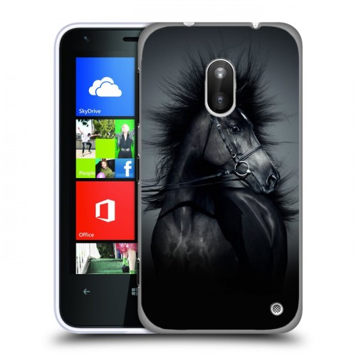 Дизайнерский пластиковый чехол для Nokia Lumia 620 Лошади