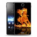 Дизайнерский пластиковый чехол для Sony Xperia TX Лошади