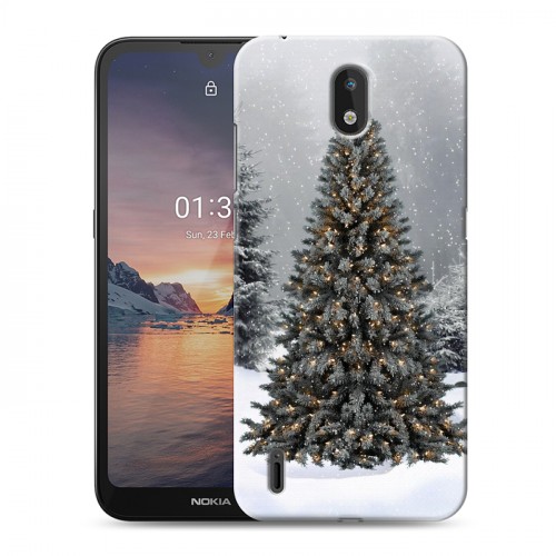 Дизайнерский силиконовый чехол для Nokia 1.3 Новогодняя елка