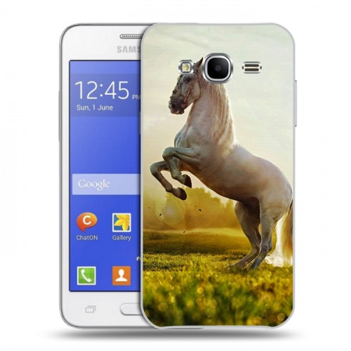 Дизайнерский пластиковый чехол для Samsung Galaxy J7 Лошади