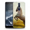 Дизайнерский пластиковый чехол для Nokia 5.1 Лошади