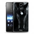 Дизайнерский пластиковый чехол для Sony Xperia TX Лошади