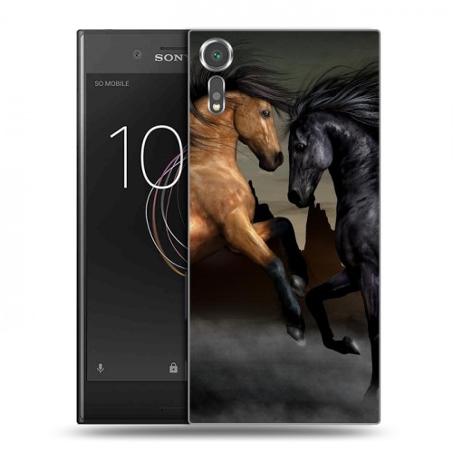 Дизайнерский пластиковый чехол для Sony Xperia XZs Лошади