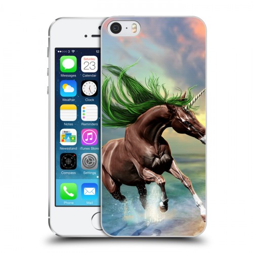 Дизайнерский пластиковый чехол для Iphone 5s Лошади