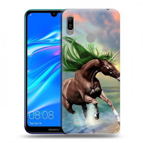Дизайнерский пластиковый чехол для Huawei Y6 (2019) Лошади