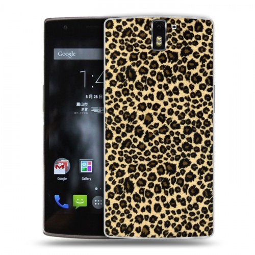 Дизайнерский силиконовый чехол для OnePlus One Леопард
