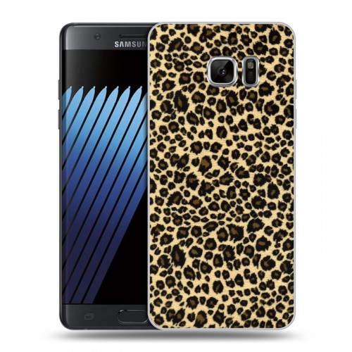 Дизайнерский пластиковый чехол для Samsung Galaxy Note 7 Леопард