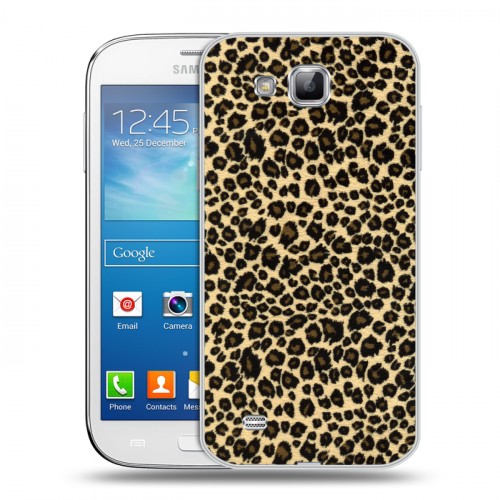 Дизайнерский пластиковый чехол для Samsung Galaxy Premier Леопард