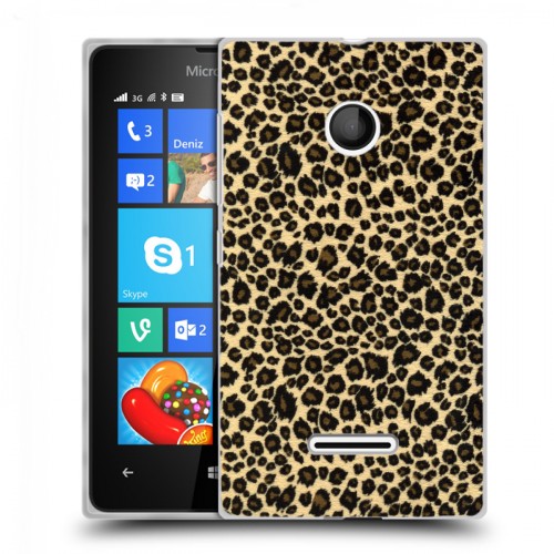 Дизайнерский пластиковый чехол для Microsoft Lumia 435 Леопард