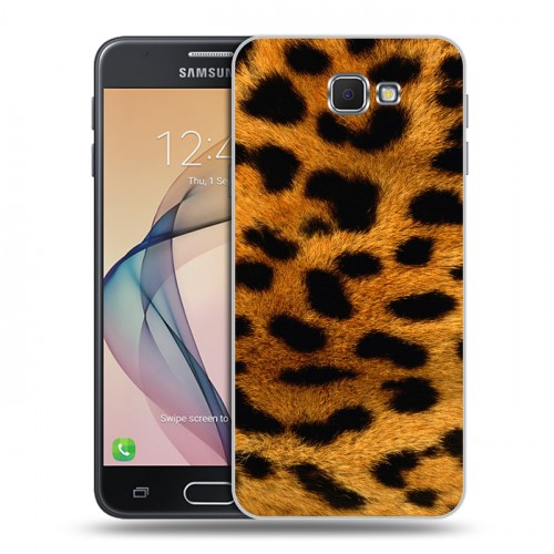 Дизайнерский пластиковый чехол для Samsung Galaxy J5 Prime Леопард