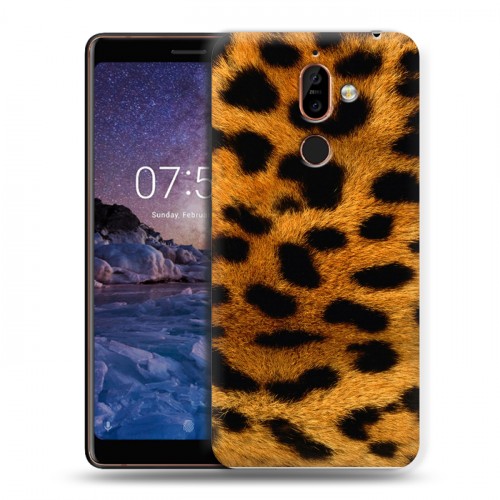 Дизайнерский пластиковый чехол для Nokia 7 Plus Леопард