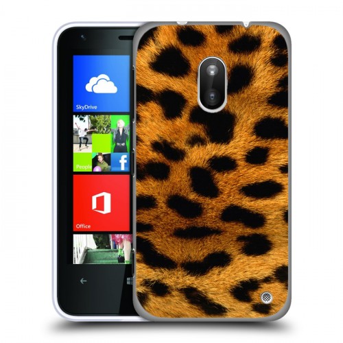 Дизайнерский пластиковый чехол для Nokia Lumia 620 Леопард